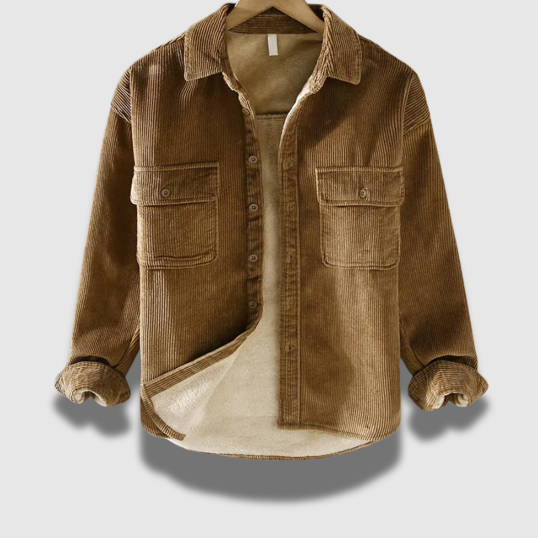 Giacca Premium Classic a coste in velluto a coste da uomo