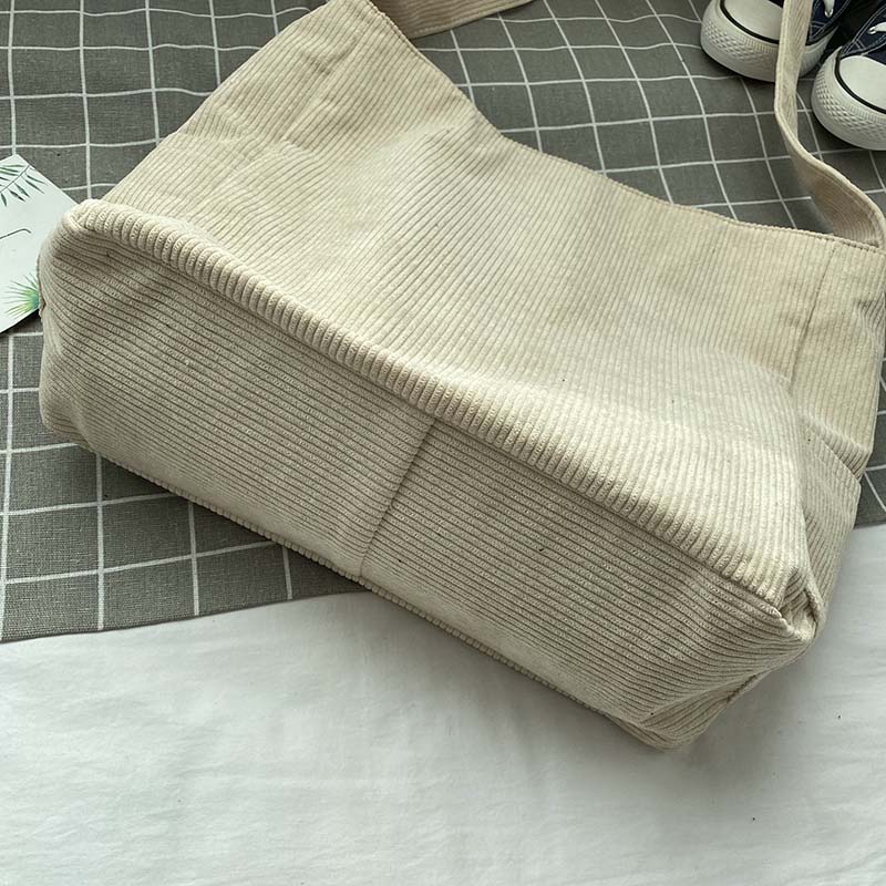 Borsa a tracolla in velluto a coste