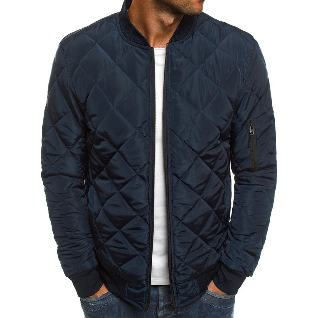Giubbotto bomber con cerniera elegante da uomo - Abbigliamento leggero e comodo