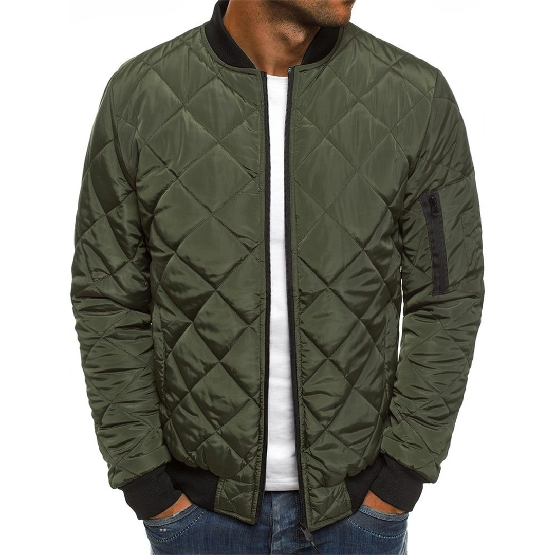 Giubbotto bomber con cerniera elegante da uomo - Abbigliamento leggero e comodo