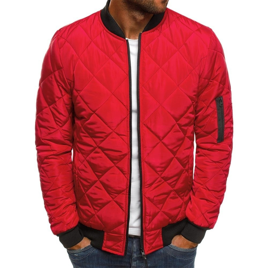 Giubbotto bomber con cerniera elegante da uomo - Abbigliamento leggero e comodo
