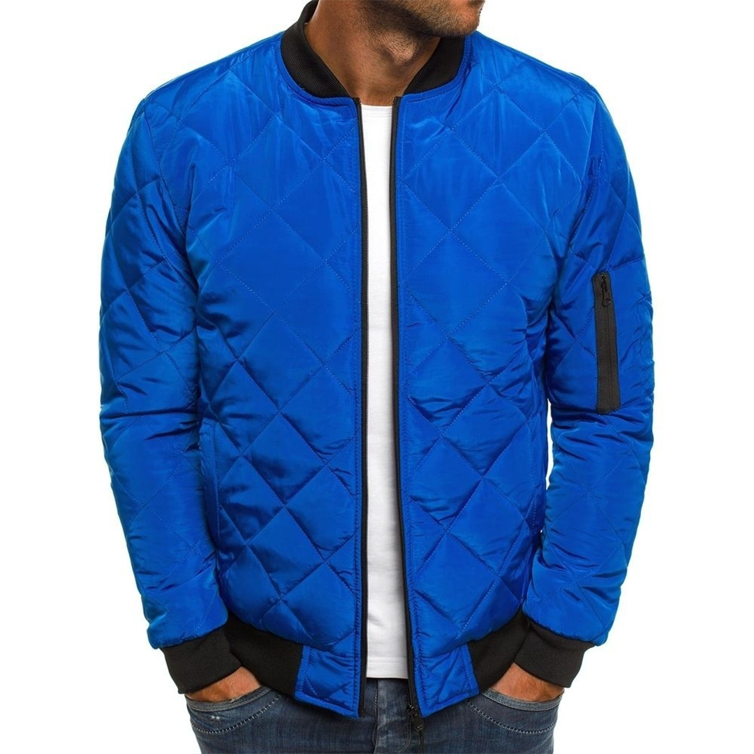 Giubbotto bomber con cerniera elegante da uomo - Abbigliamento leggero e comodo