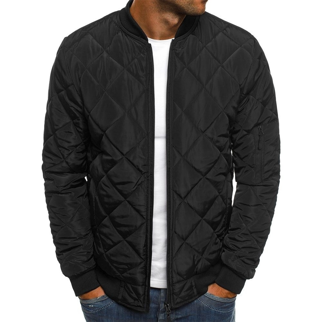 Giubbotto bomber con cerniera elegante da uomo - Abbigliamento leggero e comodo