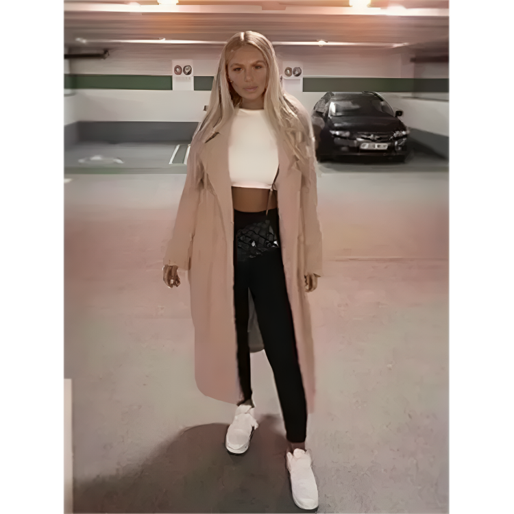 Elegante e caldo cappotto invernale lungo da donna