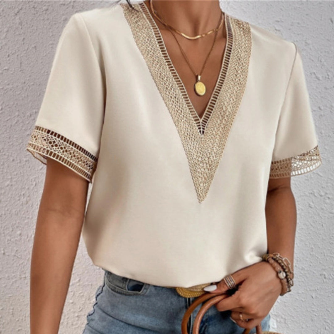Camicetta donna Premium Casual con scollo a V