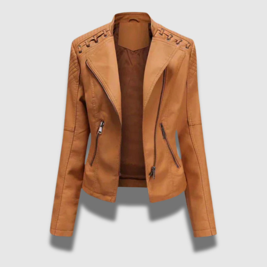 Giacca in pelle Premium Slim da donna
