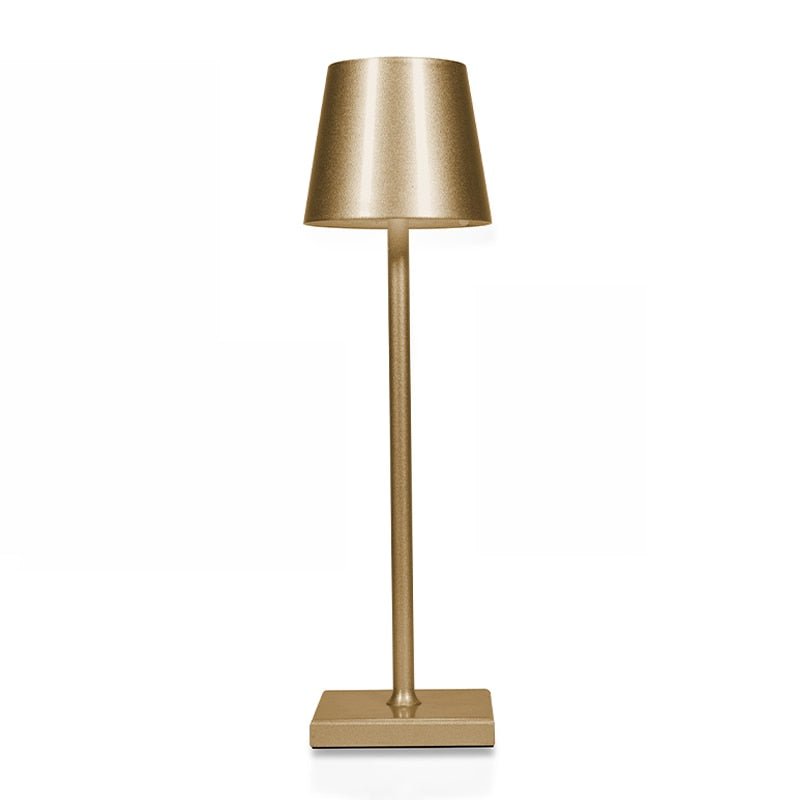Lampada da Tavolo Ricaricabile Senza Fili - Metallo di Alta Qualità