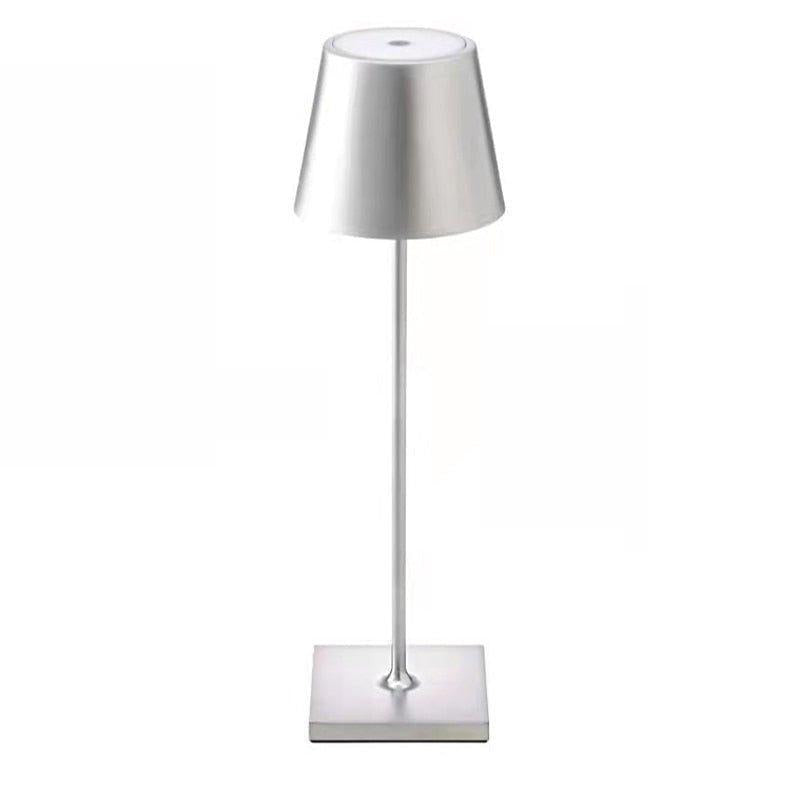 Lampada da Tavolo Ricaricabile Senza Fili - Metallo di Alta Qualità