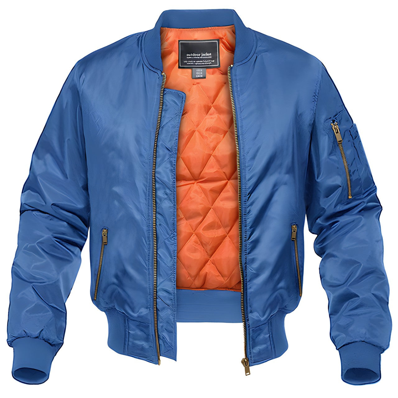 Bomber uomo classico – giacca stile aviatore con zip