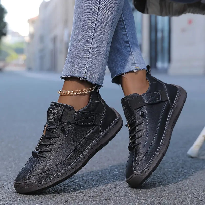 Sneakers eleganti con lacci da donna - Scarpe eleganti e comode con suola in gomma