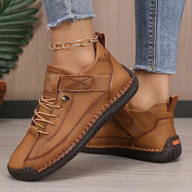 Sneakers eleganti con lacci da donna - Scarpe eleganti e comode con suola in gomma