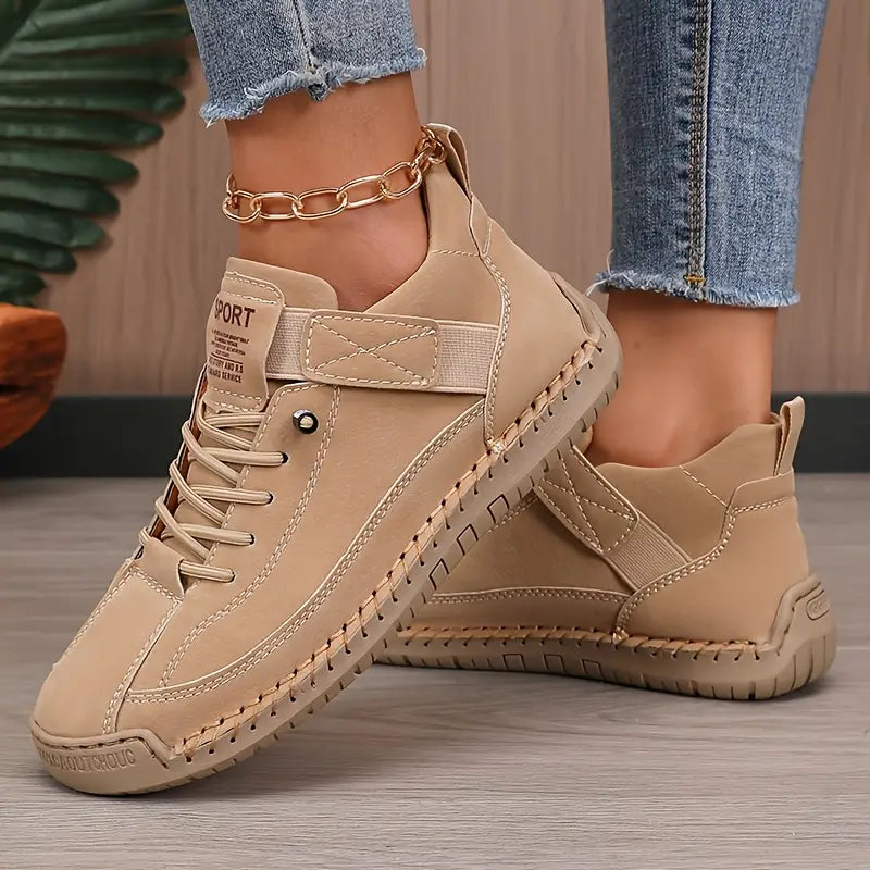 Sneakers eleganti con lacci da donna - Scarpe eleganti e comode con suola in gomma