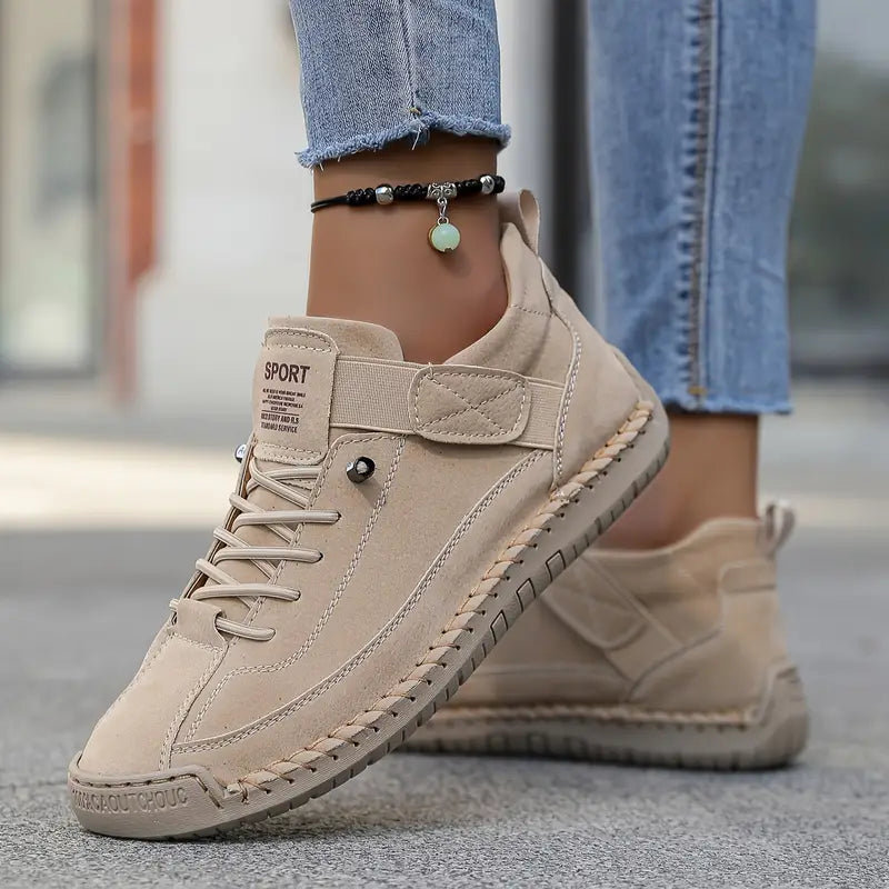Sneakers eleganti con lacci da donna - Scarpe eleganti e comode con suola in gomma