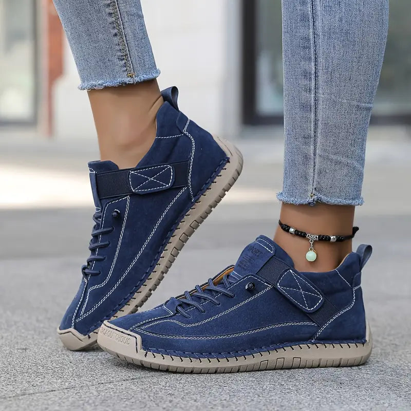 Sneakers eleganti con lacci da donna - Scarpe eleganti e comode con suola in gomma