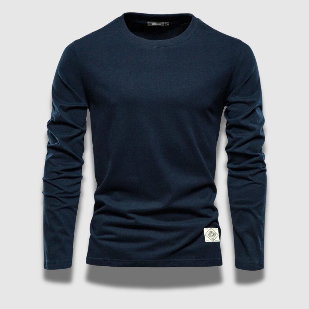 Maglietta a maniche lunghe elegante e casual da uomo