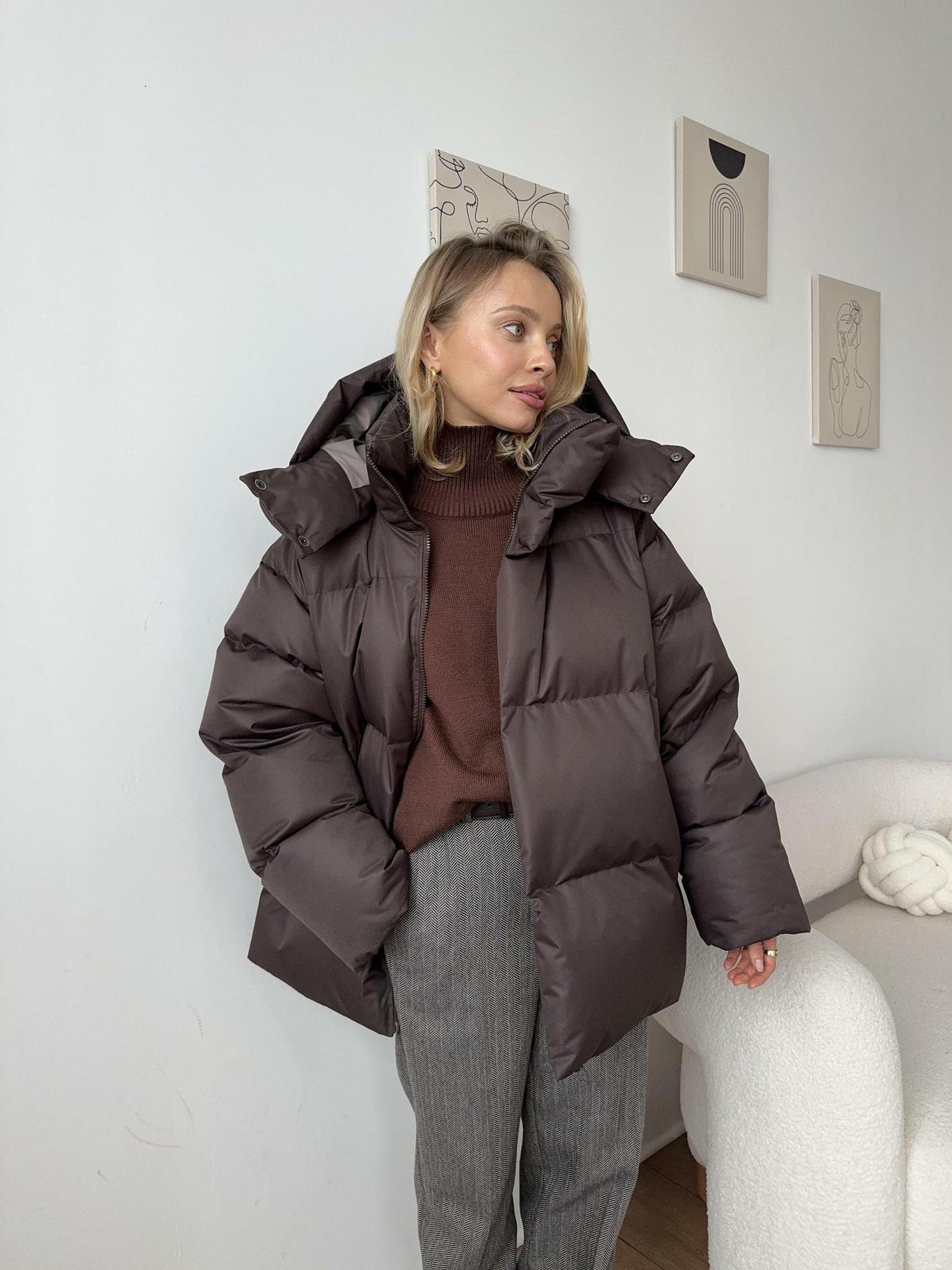 Giacca trapuntata con cappuccio da donna - Cappotto invernale elegante e confortevole