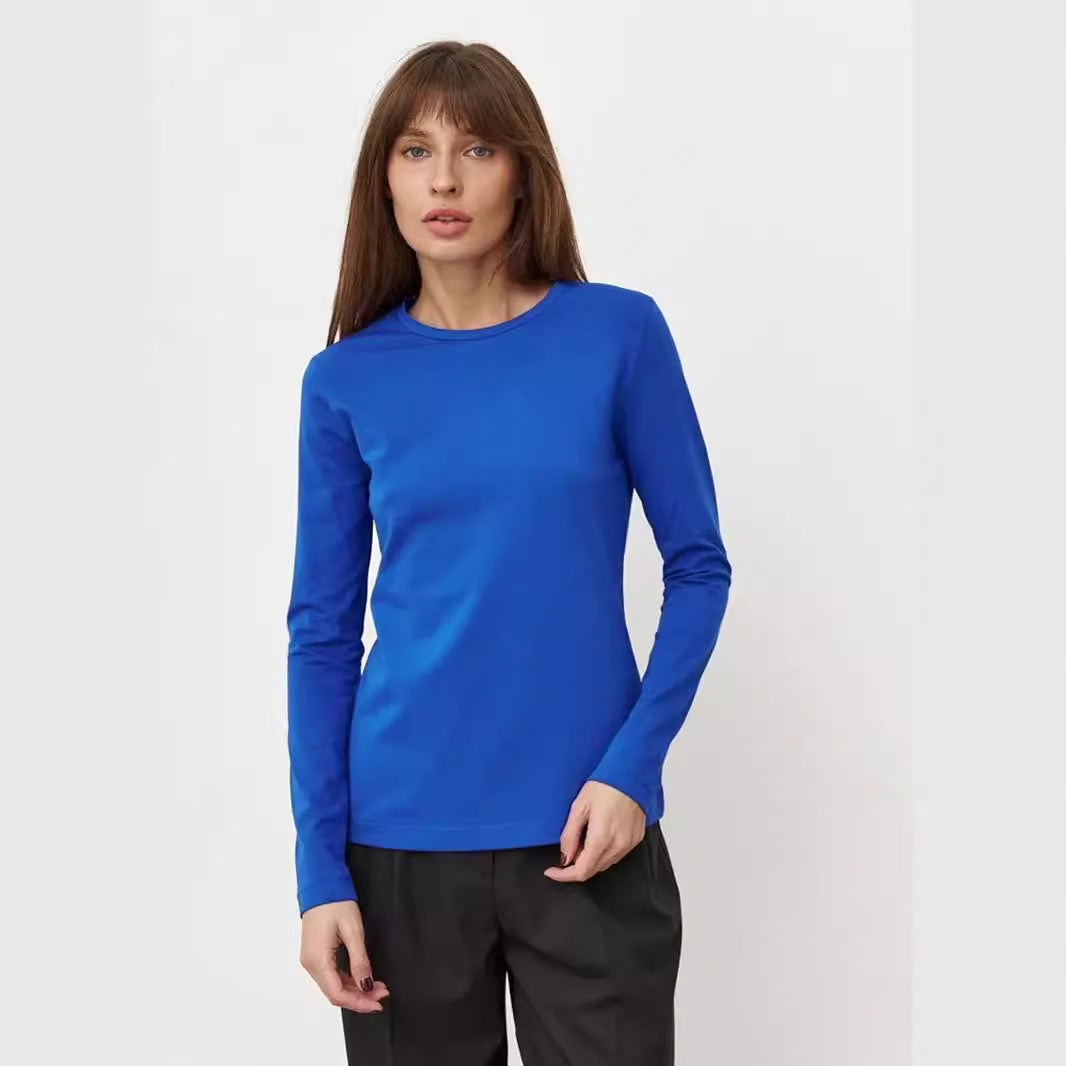 T-shirt a maniche lunghe da donna - Top casual moderno ed elegante