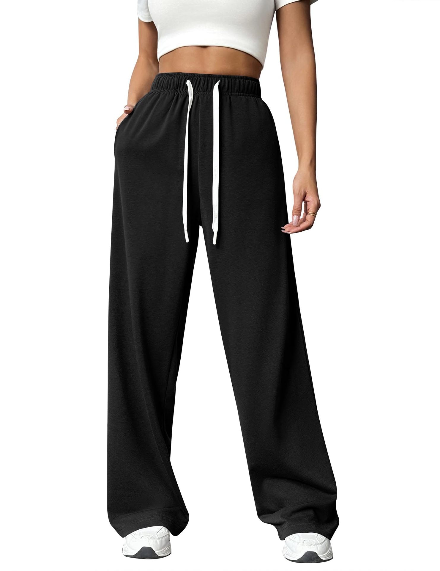 Pantaloni jogger comodi a vestibilità ampia da donna – Casual rilassati