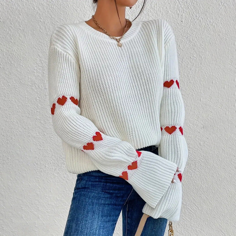 Maglione girocollo da donna dalla vestibilità comoda - Maglia comoda
