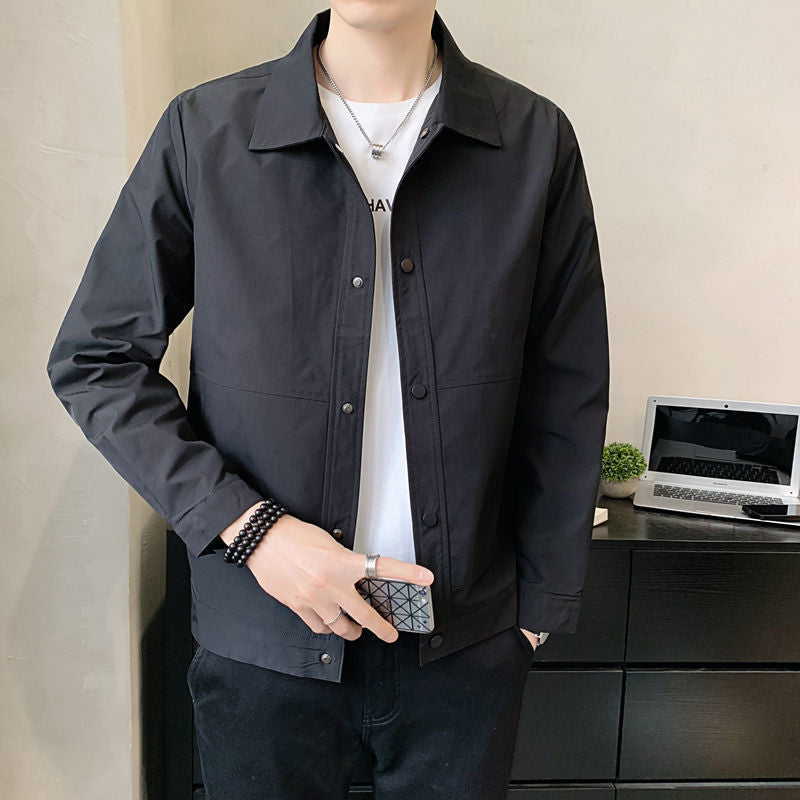 Giacca leggera casual da uomo - Comoda giacca con bottoni