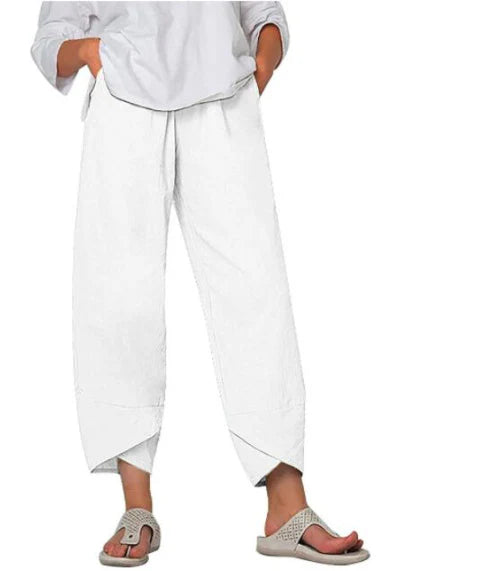 Pantaloni estivi cropped chic da donna – Pantaloni leggeri ed eleganti
