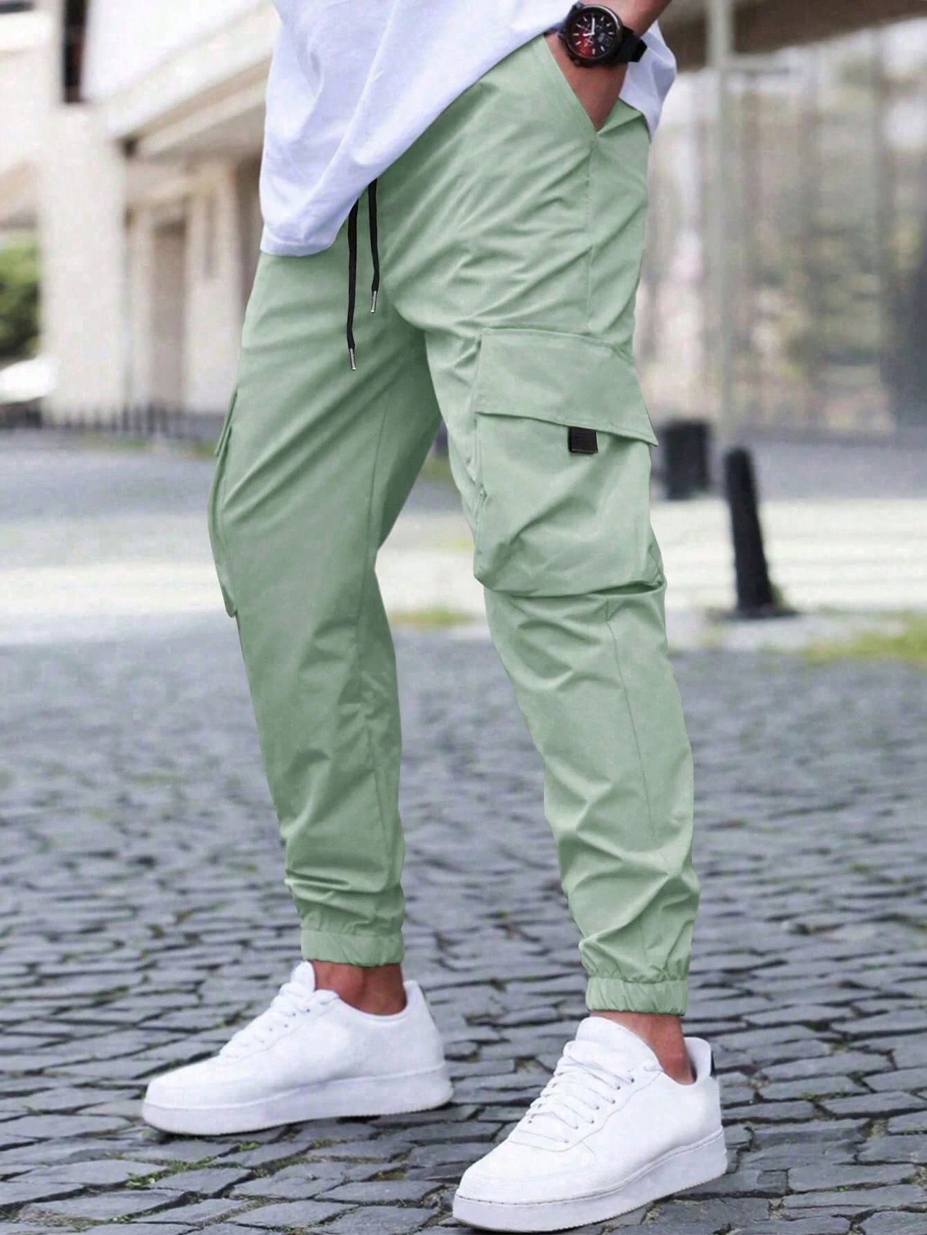 Pantaloni cargo da uomo moderni e slim fit - Pantaloni multiuso resistenti