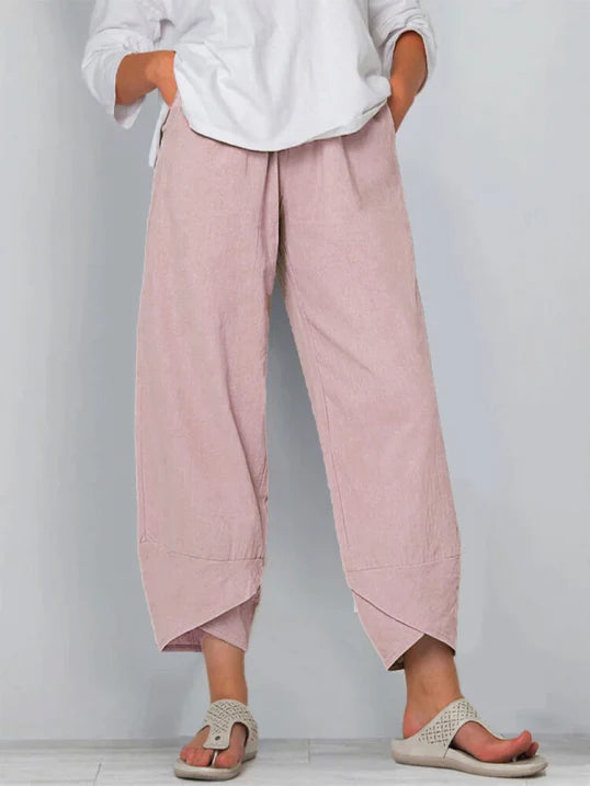 Pantaloni estivi cropped chic da donna – Pantaloni leggeri ed eleganti
