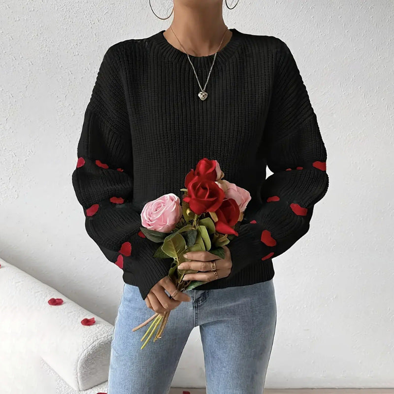 Maglione girocollo da donna dalla vestibilità comoda - Maglia comoda