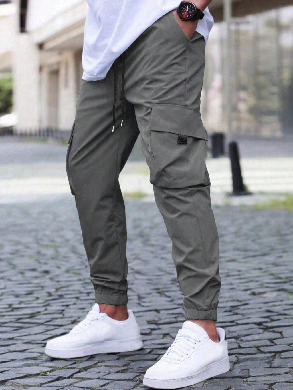 Pantaloni cargo da uomo moderni e slim fit - Pantaloni multiuso resistenti