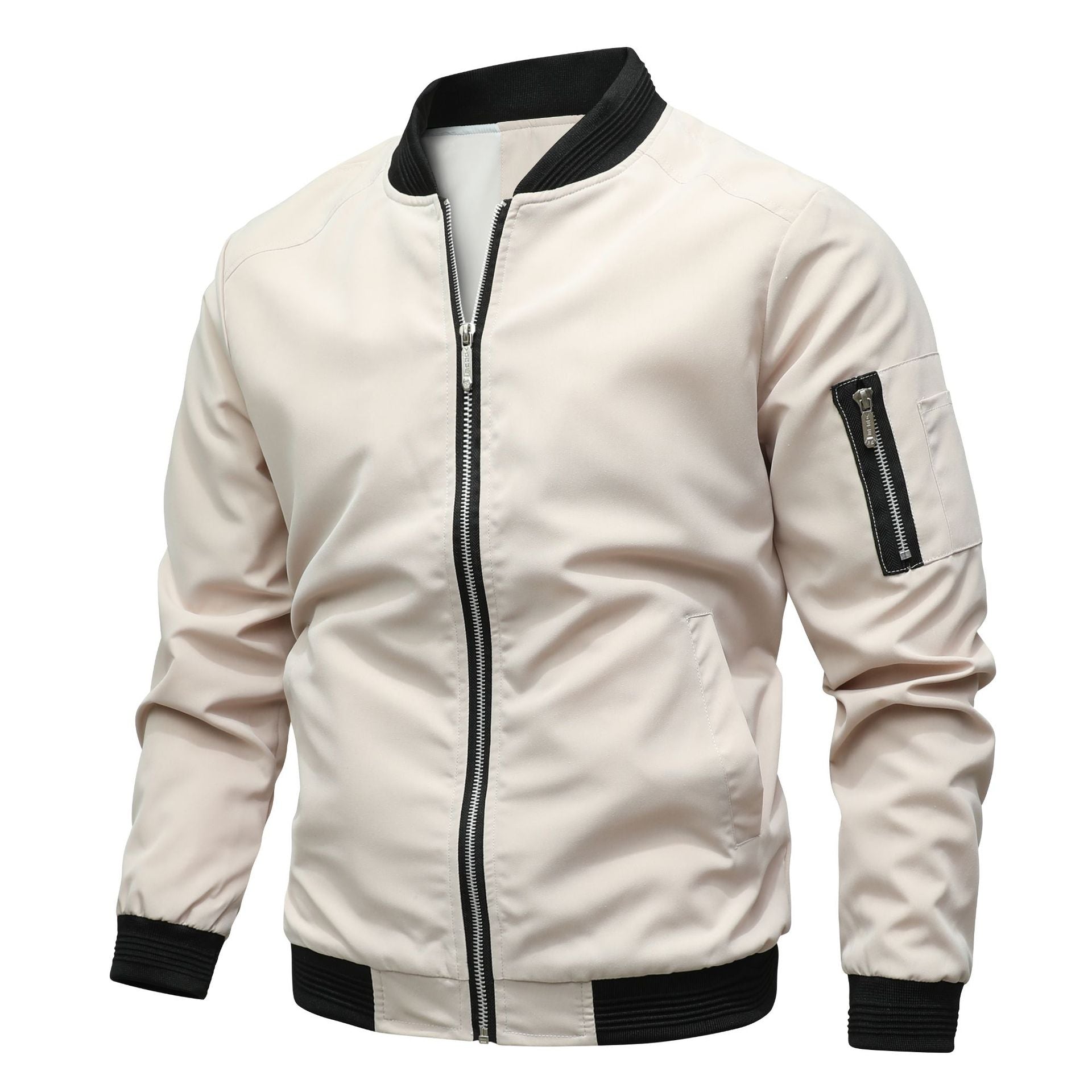 Giubbotto bomber con cerniera da uomo - elegante e alla moda