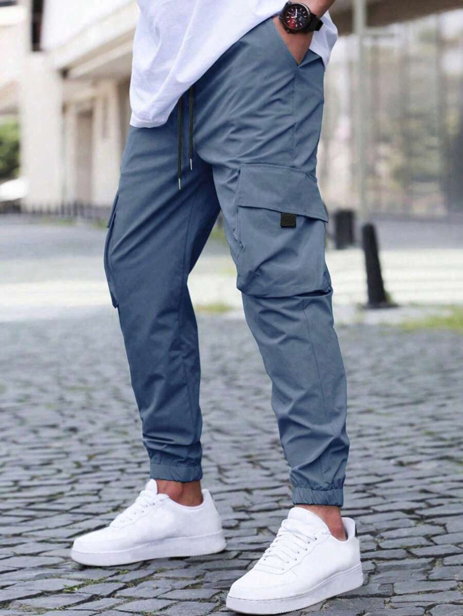 Pantaloni cargo da uomo moderni e slim fit - Pantaloni multiuso resistenti