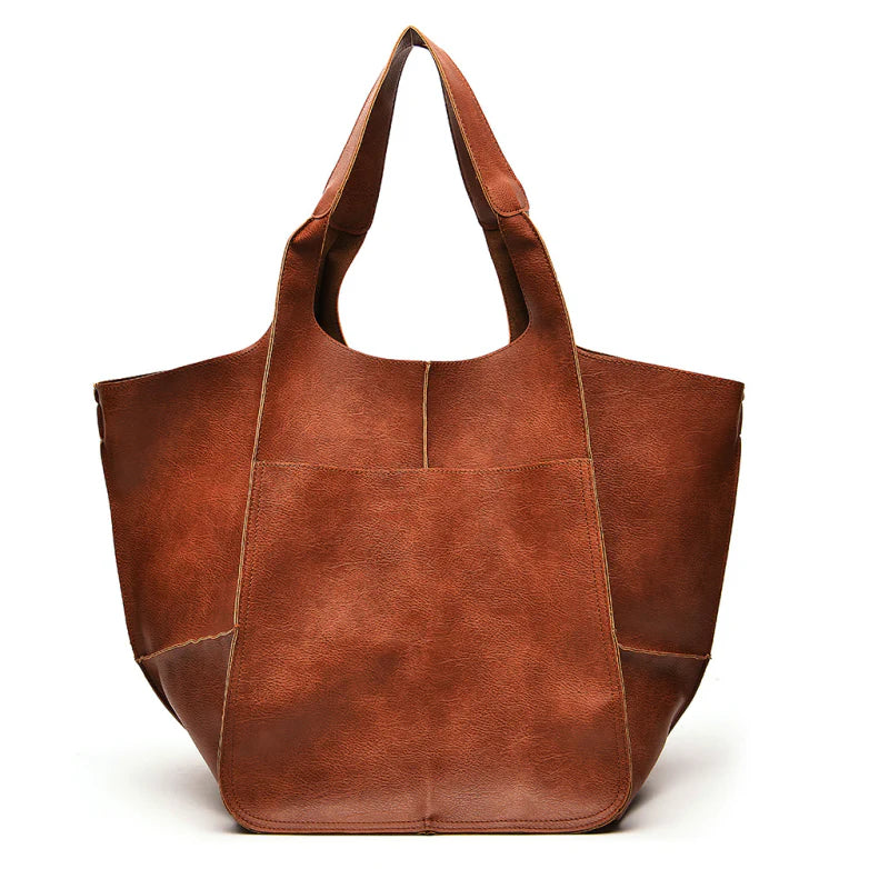 Borsa da Donna Premium Oversize in Pelle Vintage - Spaziosa