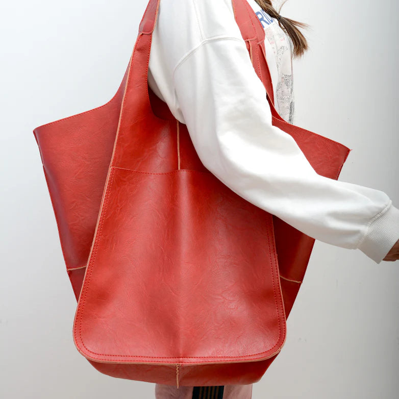 Borsa da Donna Premium Oversize in Pelle Vintage - Spaziosa