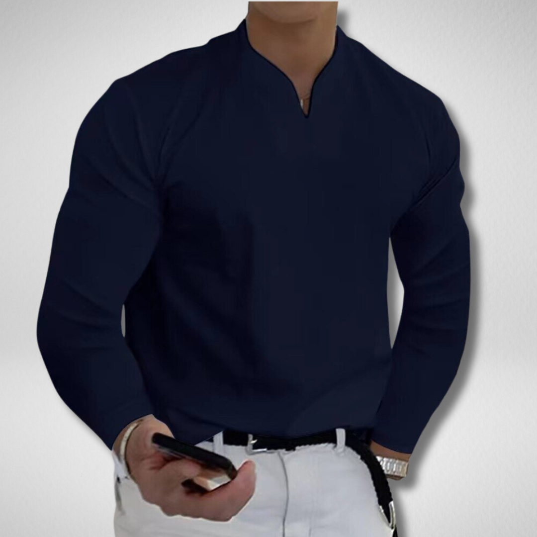 Camicia senza bottoni da uomo Premium Sweat Wicking