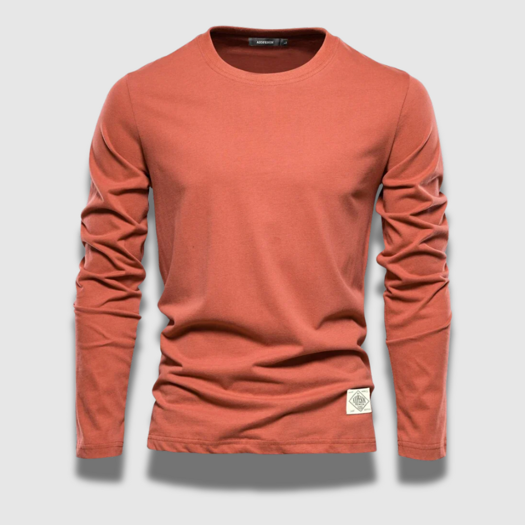 Maglietta a maniche lunghe elegante e casual da uomo