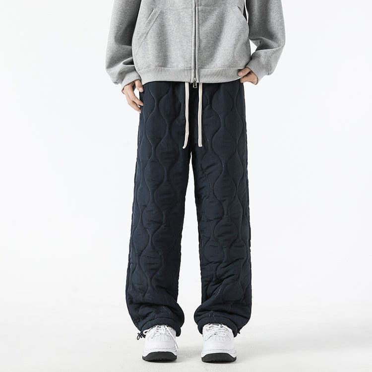 Pantaloni invernali trapuntati larghi da uomo - Pantaloni caldi e comodi