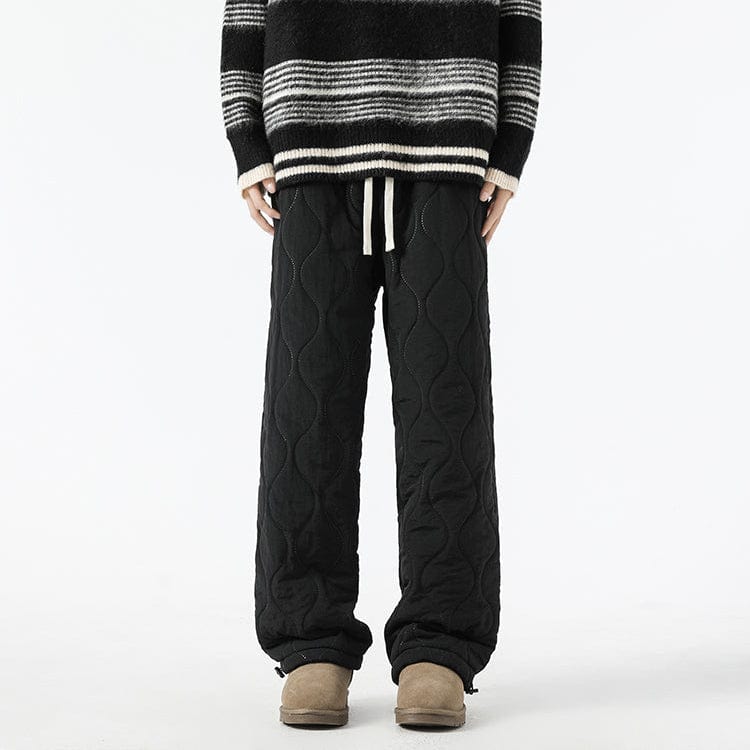 Pantaloni invernali trapuntati larghi da uomo - Pantaloni caldi e comodi