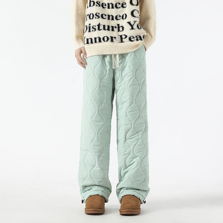 Pantaloni invernali trapuntati larghi da uomo - Pantaloni caldi e comodi