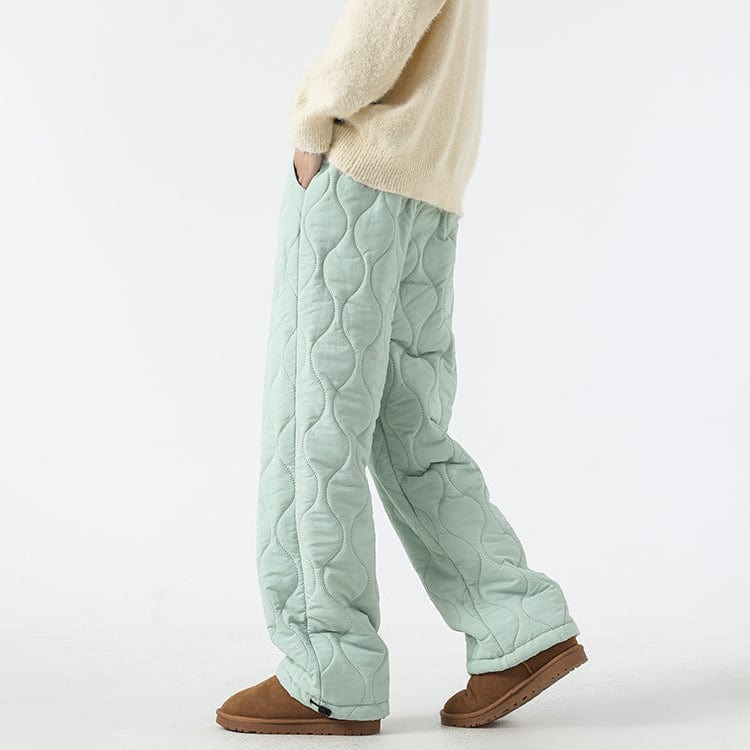 Pantaloni invernali trapuntati larghi da uomo - Pantaloni caldi e comodi