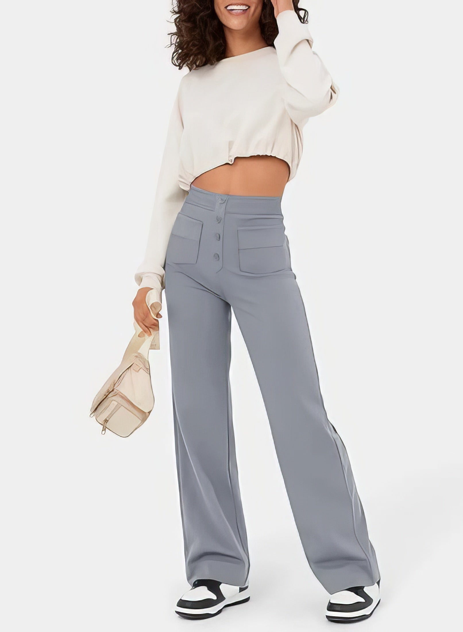 Pantaloni a vita alta da donna