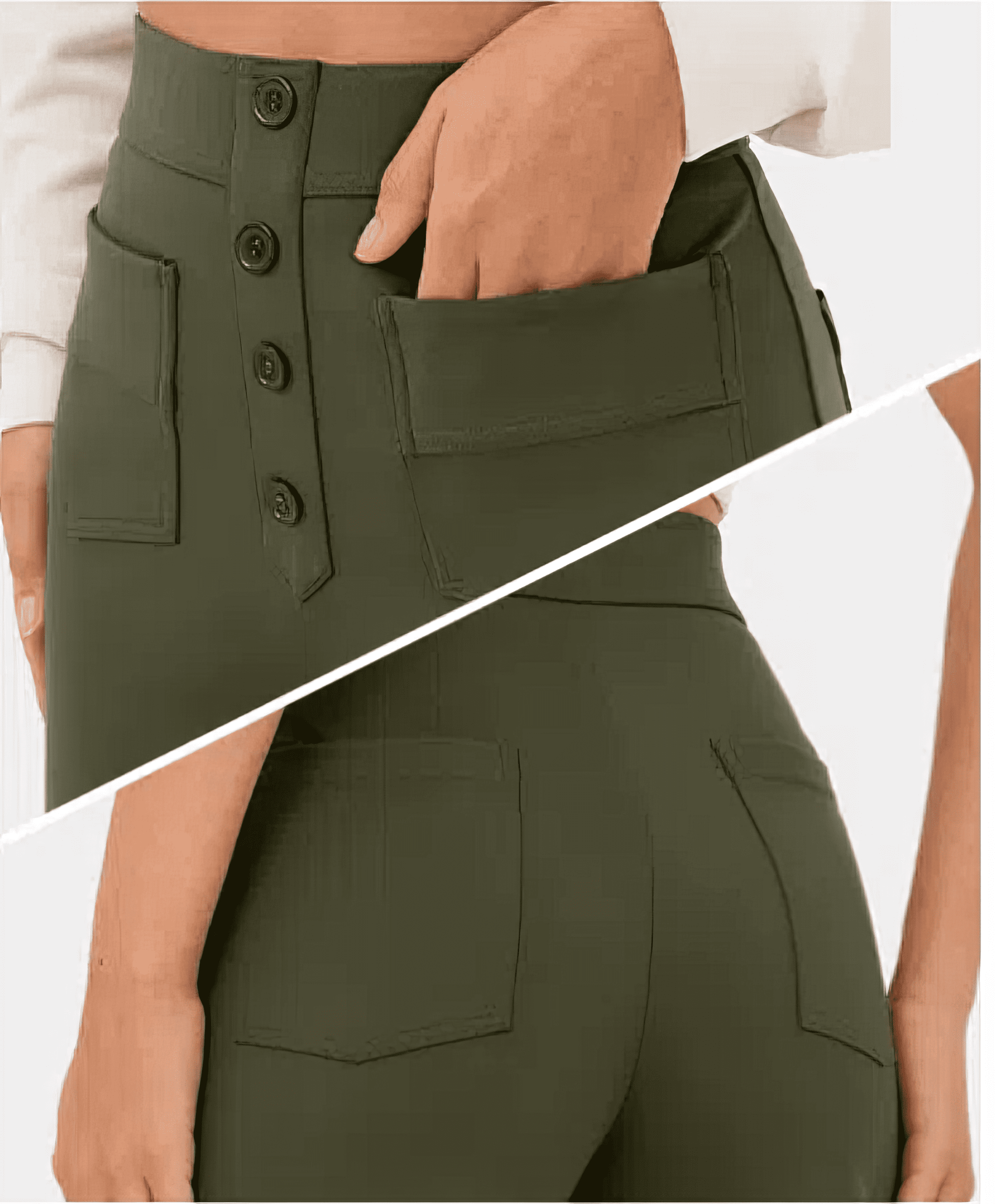 Pantaloni a vita alta da donna