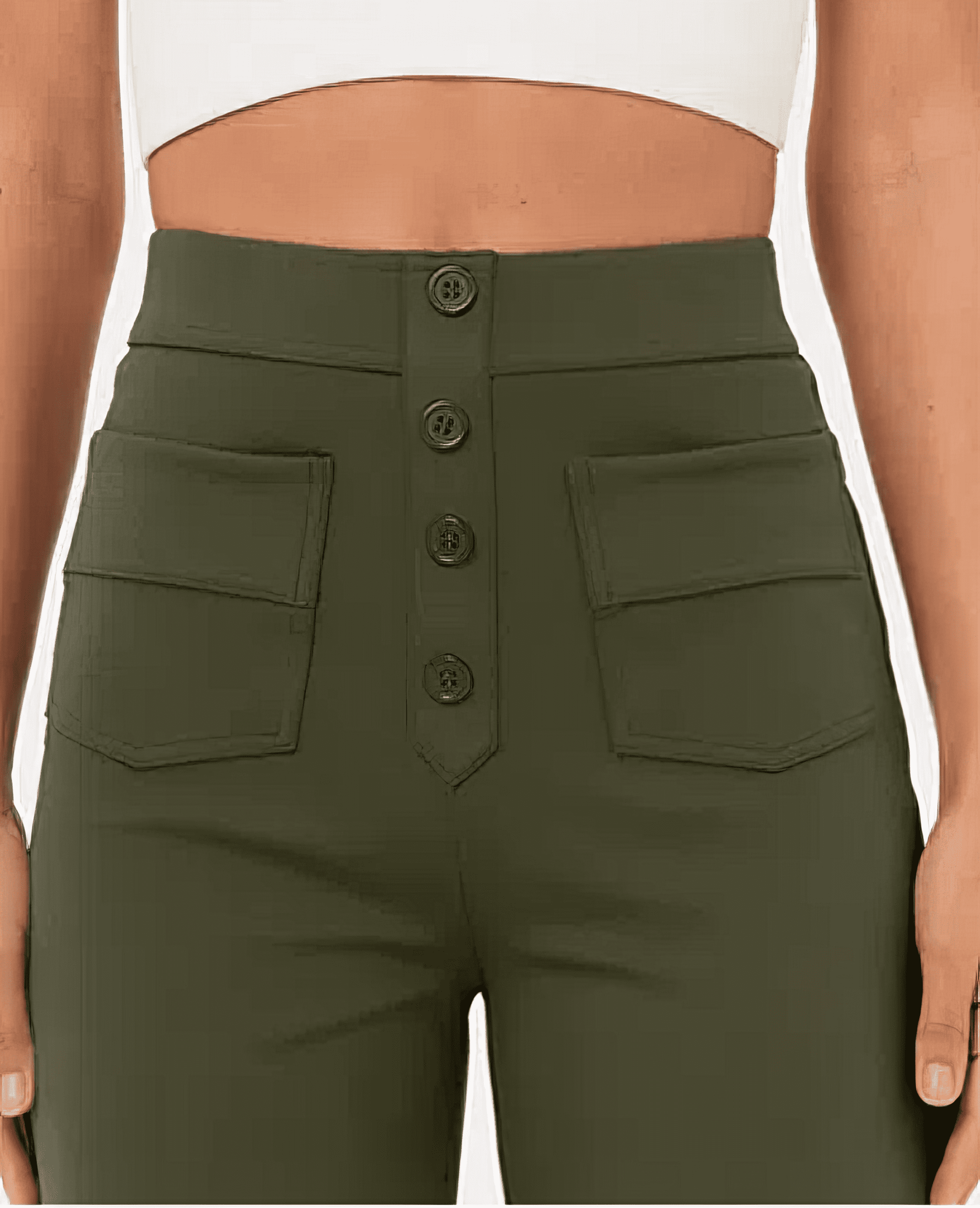 Pantaloni a vita alta da donna
