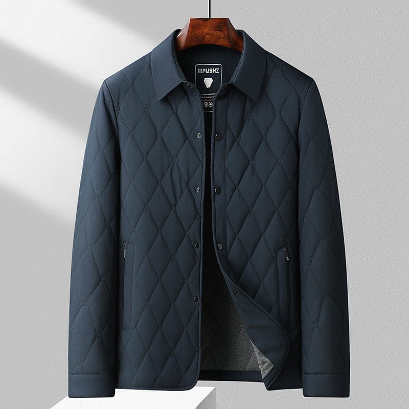 Giacca Trapuntata Geometrica da Uomo – Vestibilità Regolare Casual e Confortevole