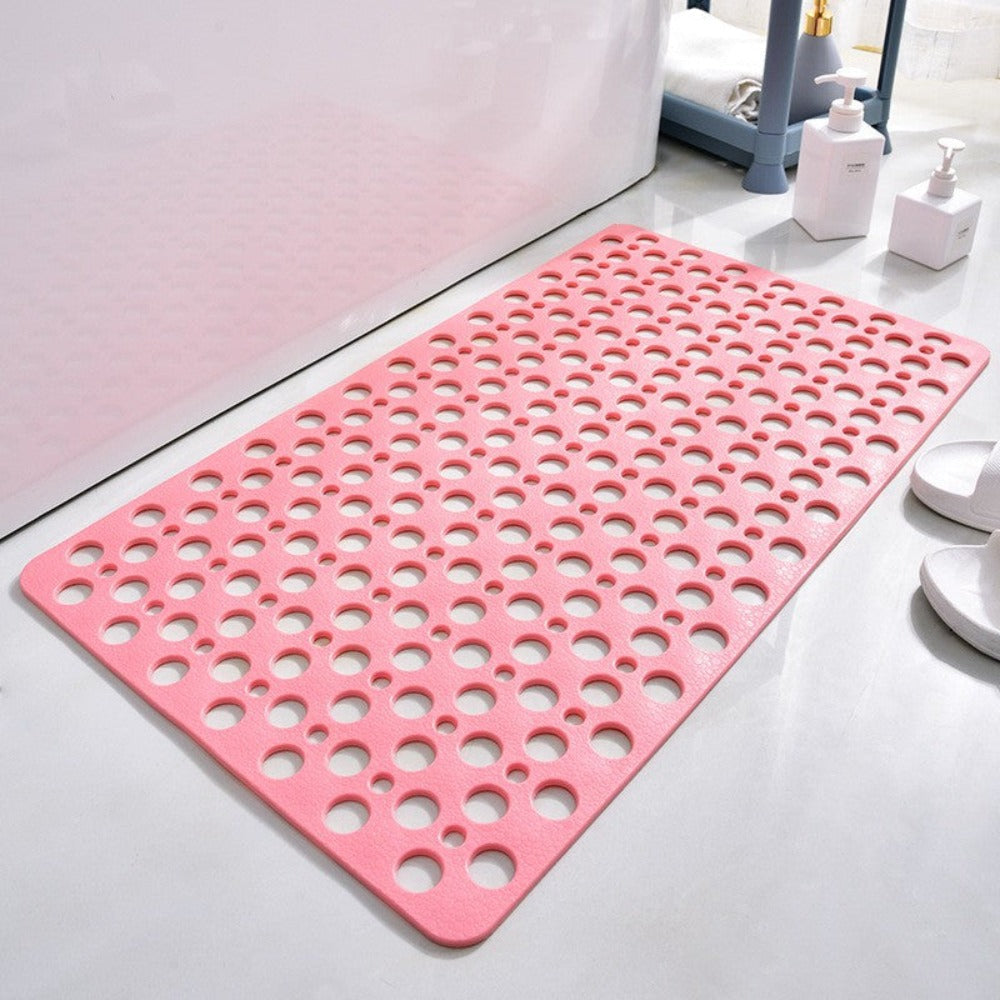 Tappetino doccia antiscivolo antibatterico sicuro - Tappetino da bagno ad asciugatura rapida con presa forte, facile da pulire, design di drenaggio antimuffa