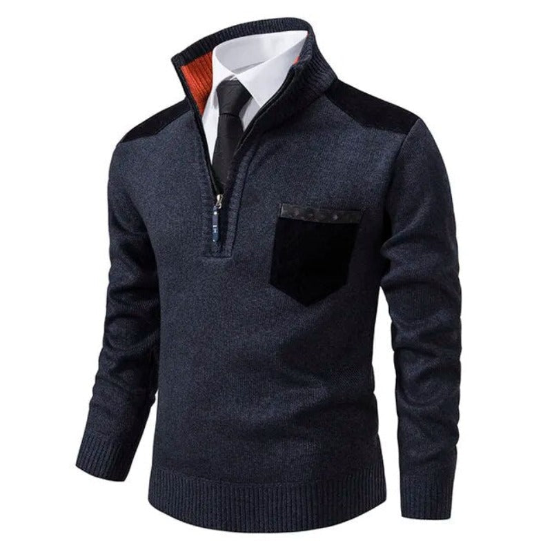 Maglione autunnale morbido di lusso da uomo – Maglieria elegante e confortevole