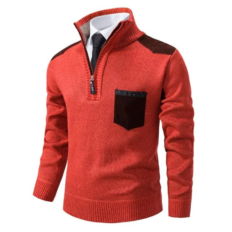 Maglione autunnale morbido di lusso da uomo – Maglieria elegante e confortevole