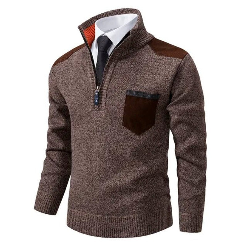 Maglione autunnale morbido di lusso da uomo – Maglieria elegante e confortevole