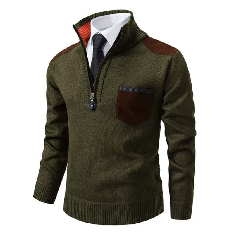 Maglione autunnale morbido di lusso da uomo – Maglieria elegante e confortevole