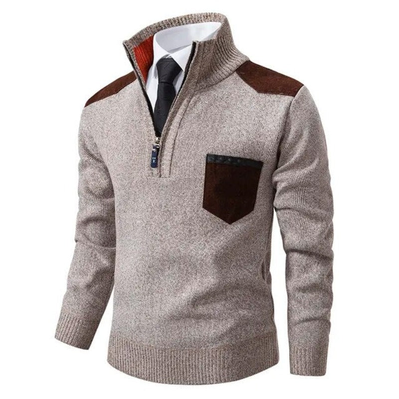 Maglione autunnale morbido di lusso da uomo – Maglieria elegante e confortevole