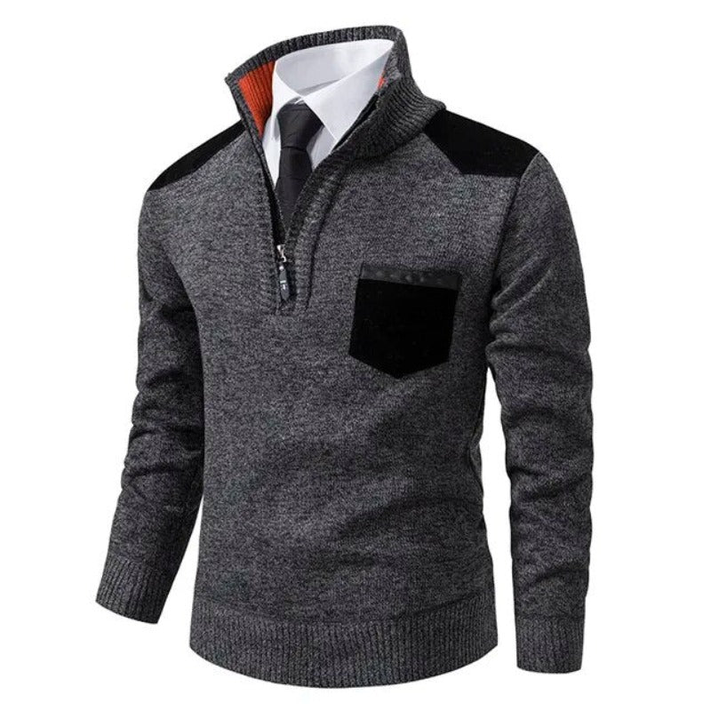 Maglione autunnale morbido di lusso da uomo – Maglieria elegante e confortevole